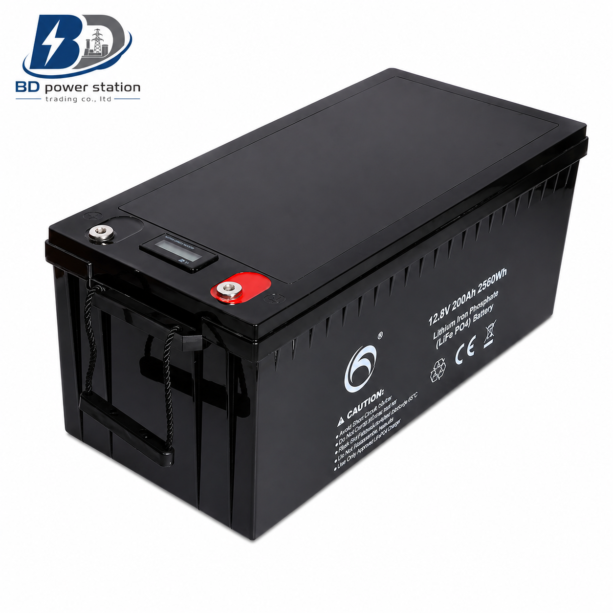 Lithium Battery (LiFePO4)  12.8V, 25.6V, and 51.2V -Plastic Body