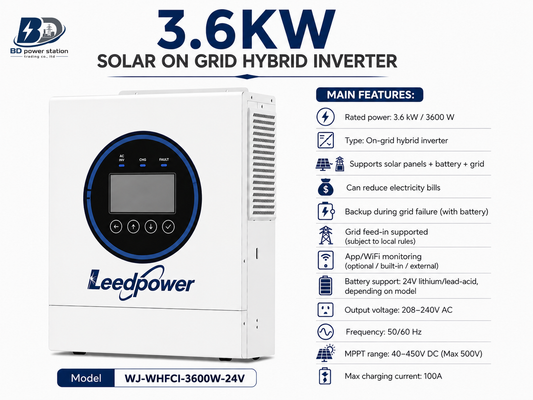 3.6KW Hybrid Solar Inverter in Bangladesh (On-Grid System)